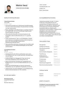 Lebenslauf-Vorlage für Unternehmensinhaber*in #1