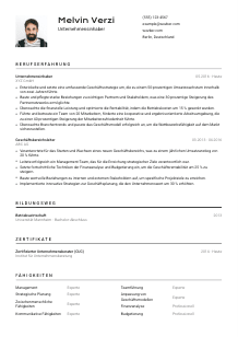 Lebenslauf-Vorlage für Unternehmensinhaber*in #2