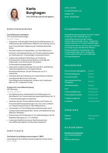 Lebenslauf-Vorlage für Geschäftsprozessmanager*in #2