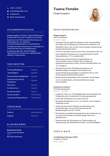 Lebenslauf-Vorlage für Etagemanager*in #3