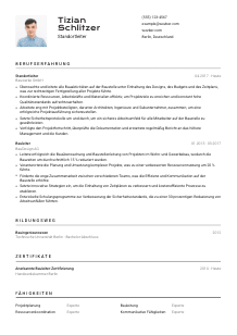 Lebenslauf-Vorlage für Standortleiter*in #2