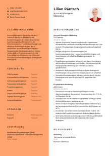 Lebenslauf-Vorlage für Account-Manager*in Marketing #3