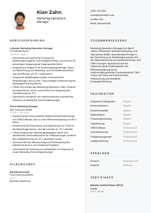 Lebenslauf-Vorlage für Marketing-Operations-Manager*in #2