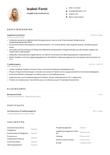 Lebenslauf-Muster für Angebotskoordinator*in