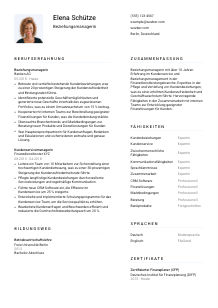 Lebenslauf-Vorlage für Beziehungsmanager*in #1