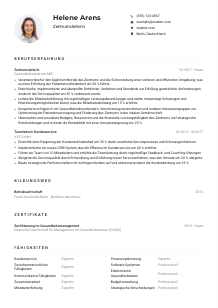 Lebenslauf-Muster für Zentrumsleiter*in