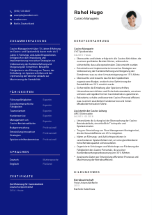 Lebenslauf-Vorlage für Casino-Manager*in #3