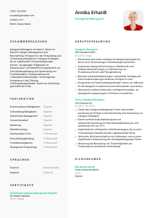 Lebenslauf-Vorlage für Kategorie-Manager*in #2