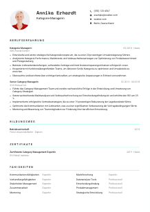 Lebenslauf-Vorlage für Kategorie-Manager*in #3
