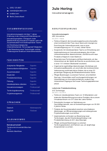 Lebenslauf-Vorlage für Innovationsmanager*in #3