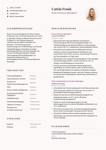Lebenslauf-Vorlage für Rooms Division Manager*in #3