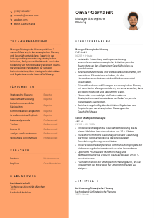 Lebenslauf-Vorlage für Manager*in Strategische Planung #3