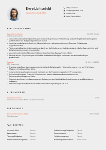 Lebenslauf-Vorlage für Baustellenvorarbeiter*in #3