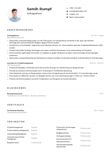 Lebenslauf-Muster für Auftragnehmer*in