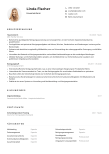 Lebenslauf-Muster für Hausmeister*in
