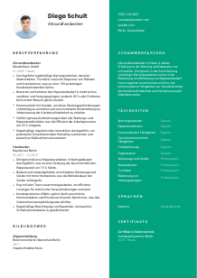 Lebenslauf-Vorlage für Allroundhandwerker*in #2