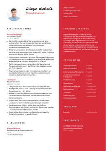 Lebenslauf-Vorlage für Allroundhandwerker*in #3