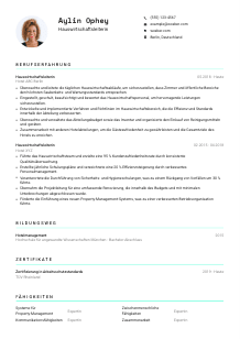 Lebenslauf-Vorlage für Hauswirtschaftsleiter*in #3