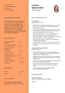 Lebenslauf-Vorlage für Hausmanager*in #3