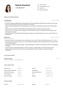 Lebenslauf-Muster für Leasingberater*in