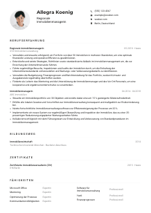 Lebenslauf-Muster für Regionale*r Immobilienmanager*in