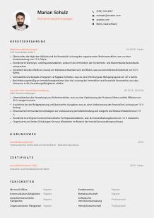 Lebenslauf-Vorlage für Wohnimmobilienmanager*in #3