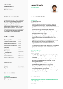 Lebenslauf-Vorlage für Klimatechniker*in #2