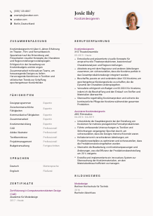 Lebenslauf-Vorlage für Kostümdesigner*in #3