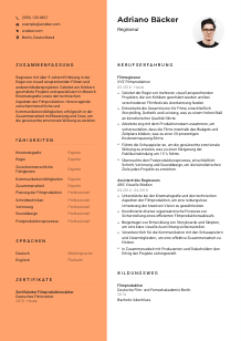 Lebenslauf-Vorlage für Regisseur*in #3