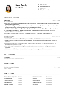 Lebenslauf-Muster für Dramatiker*in