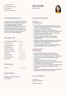 Lebenslauf-Vorlage für Dramatiker*in #3