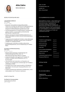 Lebenslauf-Vorlage für Bühnenbildner*in #3