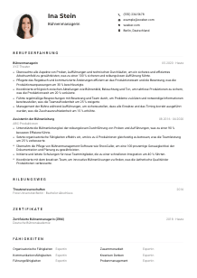 Lebenslauf-Muster für Bühnenmanager*in