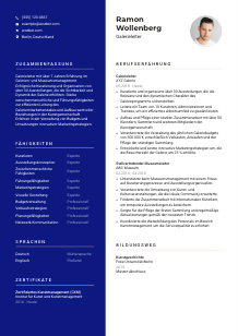 Lebenslauf-Vorlage für Galerieleiter*in #3