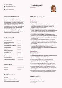Lebenslauf-Vorlage für Visagist*in #3