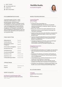 Lebenslauf-Vorlage für Hochzeitsfotograf*in #3