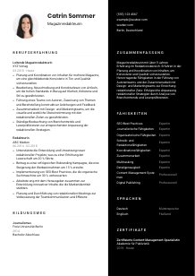 Lebenslauf-Vorlage für Magazinredakteur*in #3