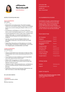 Lebenslauf-Vorlage für Schriftsteller*in #3