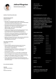 Lebenslauf-Vorlage für Statistik-Datenanalyst*in #3