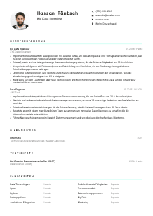 Lebenslauf-Vorlage für Big Data Ingenieur*in #3