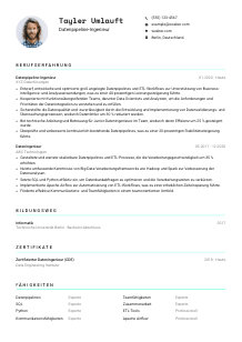 Lebenslauf-Vorlage für Datenpipeline-Ingenieur*in #3