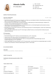 Lebenslauf-Muster für ETL-Entwickler*in