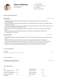 Lebenslauf-Muster für Datenarchitekt*in