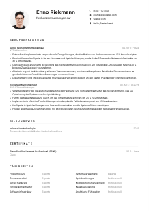 Lebenslauf-Muster für Rechenzentrumsingenieur*in