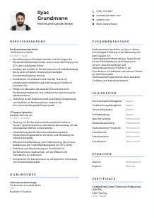 Lebenslauf-Vorlage für Rechenzentrumstechniker*in #2