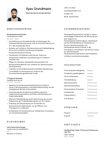 Lebenslauf-Vorlage für Rechenzentrumstechniker*in #1