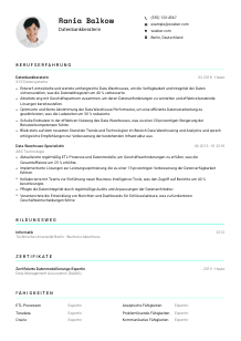 Lebenslauf-Vorlage für Datenbankberater*in #3