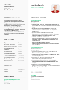 Lebenslauf-Vorlage für Datenbankassistent*in #2