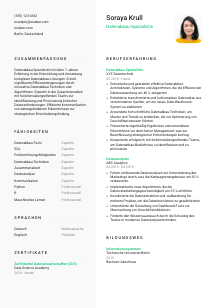 Lebenslauf-Vorlage für Datenabbau-Spezialist*in #2