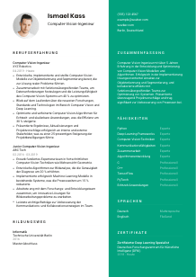 Lebenslauf-Vorlage für Computer-Vision-Ingenieur*in #2